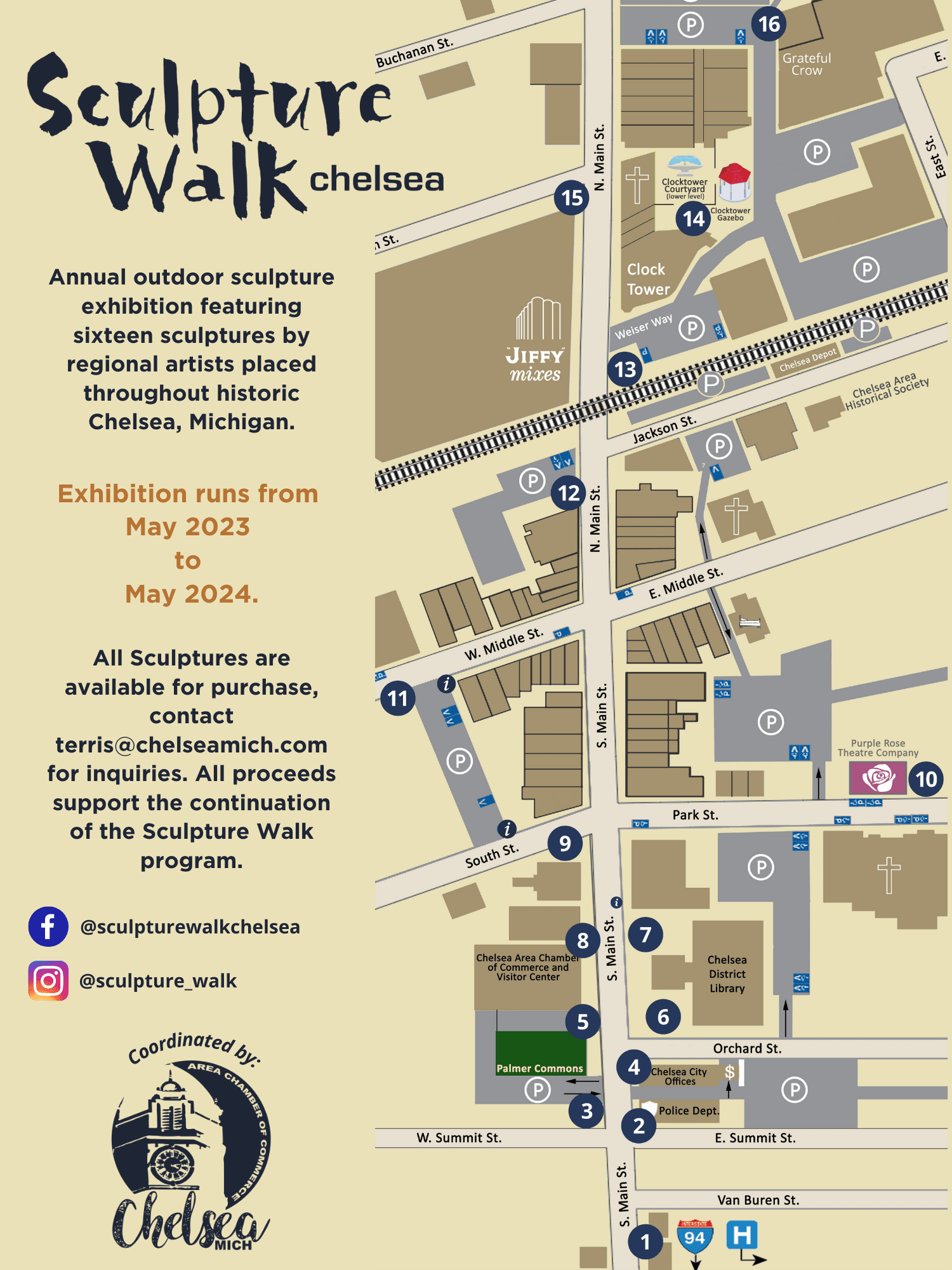 23-24 SculptureWalk Map