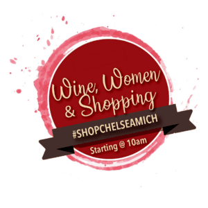 Wine, Women, & Shopping Logo