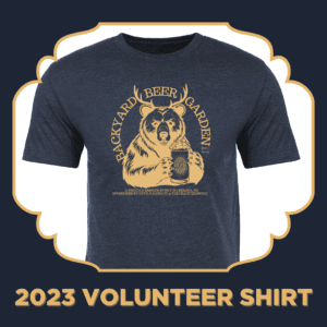 2023 Backyard Beer Garden Volunteer Shirt