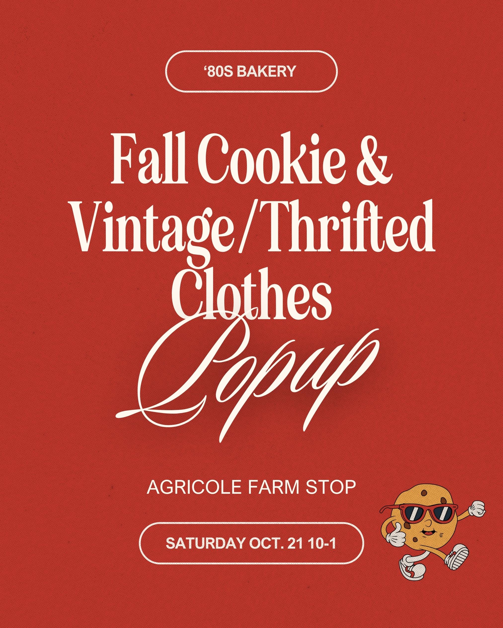 Fall Cookie and Vintage/Thrifted Clothes Pop-Up